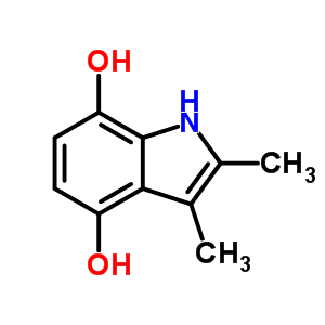 1H-indole-4,7-diol,2,3-dimethyl- Structure,35524-83-5Structure