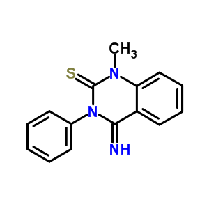 4-Imino-1-methyl-3-phenyl-quinazoline-2-thione Structure,35565-62-9Structure