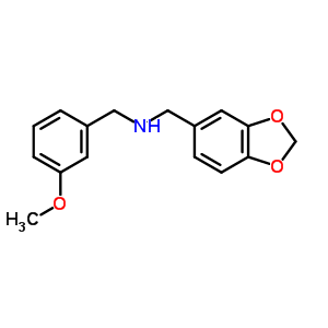 1-(1,3-Benzodioxol-5-yl)-n-(3-methoxybenzyl)methanamine Structure,355816-11-4Structure