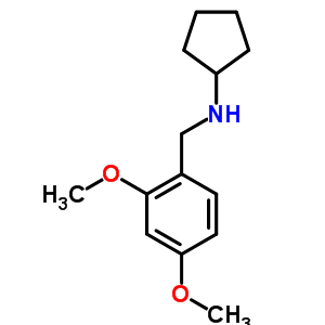 环戊基-(2,4-二甲氧基-苄基)-胺结构式_356092-74-5结构式