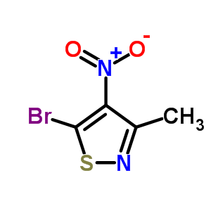 5-Bromo-3-methyl-4-nitro-1,2-thiazole Structure,35610-98-1Structure