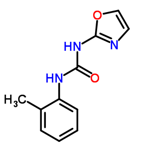 1-(2-噁唑)-3-(邻甲苯)脲结构式_35629-52-8结构式