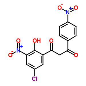 1,3-Propanedione,1-(5-chloro-2-hydroxy-3-nitrophenyl)-3-(4-nitrophenyl)- Structure,357166-56-4Structure