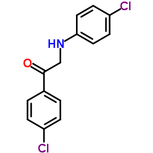 Ethanone, 1-(4-chlorophenyl)-2-[(4-chlorophenyl)amino]- Structure,35755-44-3Structure