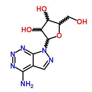 7-b-d-呋核亚硝脲-7H-吡唑并[3,4-d]-1,2,3-噻嗪-4-胺结构式_35965-39-0结构式