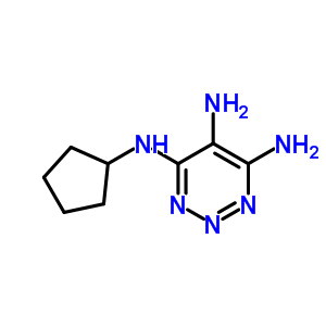 N4-cyclopentyltriazine-4,5,6-triamine Structure,35967-03-4Structure