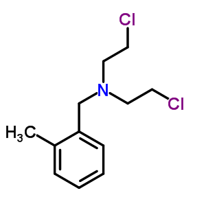 2-氯-n-(2-氯乙基)-n-[(2-甲基苯基)甲基]乙胺结构式_3597-23-7结构式