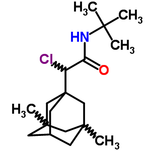 2-氯-2-(3,5-二甲基-1-金刚烷)-n-叔丁基-乙酰胺结构式_36094-49-2结构式