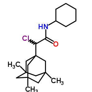 Tricyclo[3.3.1.13,7]decane-1-acetamide,a-chloro-n-cyclohexyl-3,5,7-trimethyl- Structure,36094-52-7Structure