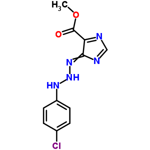 Methyl 5-[[(4-chlorophenyl)amino]hydrazinylidene]imidazole-4-carboxylate Structure,36137-92-5Structure