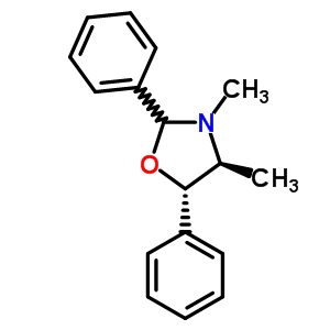 Oxazolidine, 3,4-dimethyl-2,5-diphenyl- Structure,36298-43-8Structure