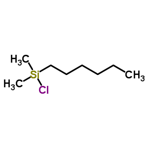 Dimethyl hexylsilyl chloride Structure,3634-59-1Structure