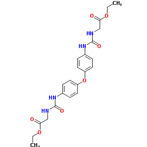 2-[[4-[4-(乙氧基羰基甲基氨基甲酰氨基)苯氧基]苯基]氨基甲酰氨基]乙酸乙酯结构式_36384-10-8结构式