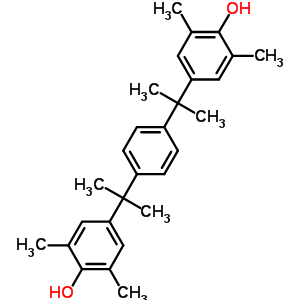 4,4-[1,4-亚苯基双(1-甲基亚乙基)]双[2,6-二甲基苯酚]结构式_36395-57-0结构式