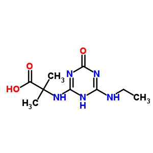 2-[N-[6-(ethylamino)-1,4-dihydro-4-oxo-1,3,5-triazin-2-yl ]amino]-2-methylpropionic acid Structure,36576-44-0Structure