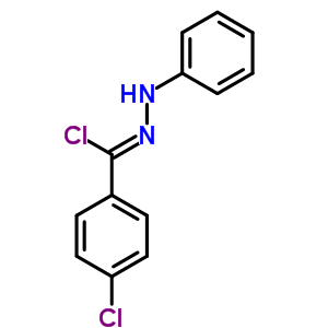 Benzoyl chloride p-chloro-,phenylhydrazone Structure,36590-52-0Structure