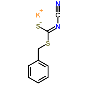 Cyanimidodithiocarbonic acid s-benzyl ester s-potassium salt Structure,36598-30-8Structure