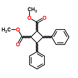 Dimethyl 3,4-diphenylcyclobutane-1,2-dicarboxylate Structure,36650-44-9Structure