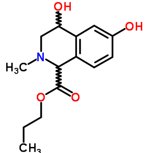 1,2,3,4-Tetrahydro-4,6-dihydroxy-2-methyl-1-isoquinolinecarboxylic acid propyl ester Structure,36769-44-5Structure