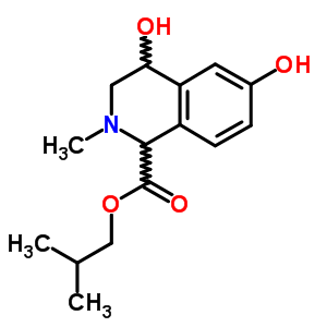 1,2,3,4-Tetrahydro-4,6-dihydroxy-2-methyl-1-isoquinolinecarboxylic acid 2-methylpropyl ester Structure,36769-48-9Structure