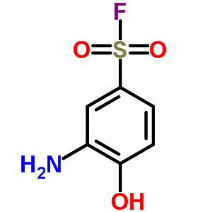 Benzenesulfonylfluoride, 3-amino-4-hydroxy- Structure,368-73-0Structure