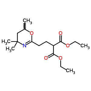 Diethyl 2-(2-(4,4,6-trimethyl-5,6-dihydro-4h-1,3-oxazin-2-yl)ethyl)malonate Structure,36871-41-7Structure