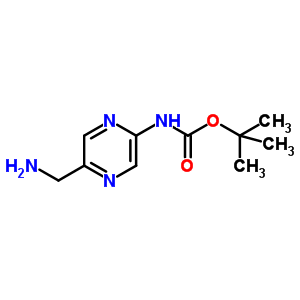 2-Methyl-2-propanyl [5-(aminomethyl)-2-pyrazinyl]carbamate Structure,369638-71-1Structure