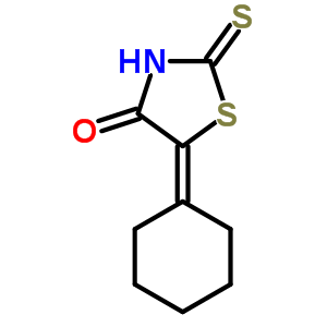 5-Cyclohexylidene-2-sulfanylidene-thiazolidin-4-one Structure,3698-06-4Structure