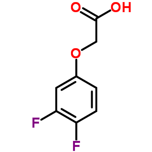 (3,4-Difluorophenoxy)acetic acid Structure,370-58-1Structure