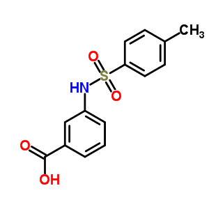 3-(甲苯-4-磺酰基氨基)-苯甲酸结构式_37028-84-5结构式