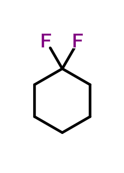 1,1-二氟环己烷结构式_371-90-4结构式