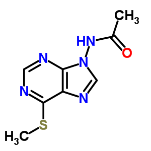 N-(6-methylsulfanylpurin-9-yl)acetamide Structure,37154-74-8Structure