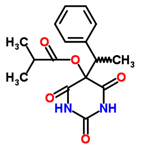 5-异丁基氧基-5-(a-甲基苄基)-2,4,6(1h,3h,5h)-嘧啶三酮结构式_37431-39-3结构式