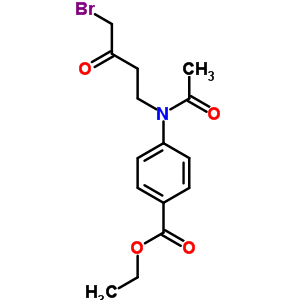 Ethyl 4-[acetyl-(4-bromo-3-oxo-butyl)amino]benzoate Structure,37660-62-1Structure