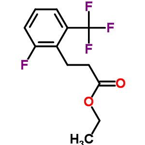 3-(2-Fluoro-6-trifluoromethyl-phenyl)-propionic acid ethyl ester Structure,376641-10-0Structure