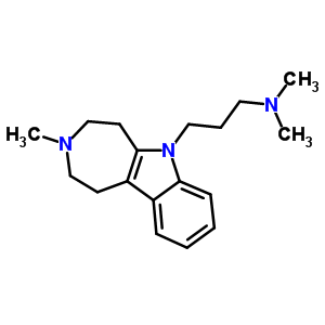 2,3,4,5-Tetrahydro-n,n,3-trimethylazepino[4,5-b]indole-6(1h)-propan-1-amine Structure,37683-53-7Structure