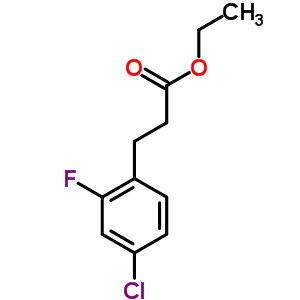 3-(4-Chloro-2-fluoro-phenyl)-propionic acid ethyl ester Structure,377083-98-2Structure