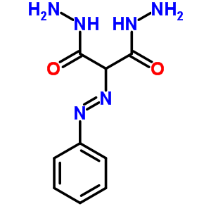 2-(2-苯基二氮杂烯)-丙二酸 1,3-二肼结构式_37763-74-9结构式