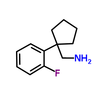 C-[1-(2-氟-苯基)-环戊基]-甲胺结构式_378247-87-1结构式