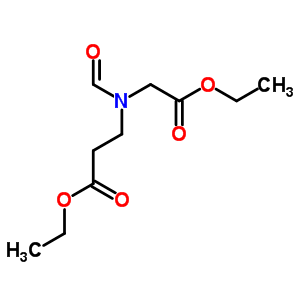 Ethyl 3-(ethoxycarbonylmethyl-formyl-amino)propanoate Structure,3783-62-8Structure