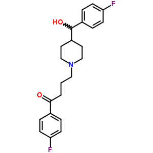 1-(4-Fluorophenyl)-4-[4-[(4-fluorophenyl)-hydroxymethyl]piperidin-1-yl]butan-1-one Structure,38077-12-2Structure