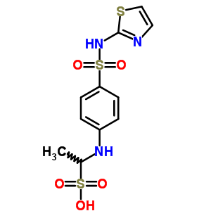 1-[[4-(1,3-Thiazol-2-ylsulfamoyl)phenyl]amino]ethanesulfonic acid Structure,38114-83-9Structure