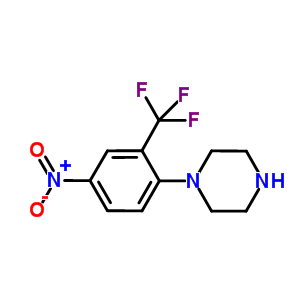 1-(4-Nitro-2-trifluoromethylphenyl)-piperazine Structure,381242-61-1Structure