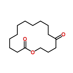 噁环十六烷-2,13-二酮结构式_38223-29-9结构式