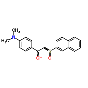 1-(4-二甲基氨基苯基)-2-萘-2-基亚磺酰基-乙醇结构式_38226-50-5结构式