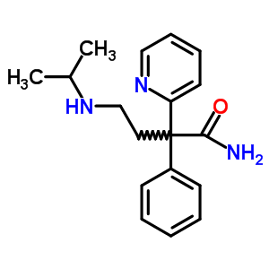 4-(异丙基氨基)-2-(2-吡啶)-2-苯基丁酰胺结构式_38236-46-3结构式