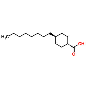 Trans-4-octylcyclohexane carboxylic acid Structure,38289-32-6Structure