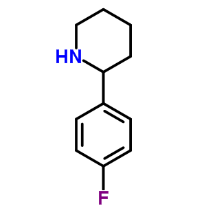 2-(4-氟苯基)哌啶结构式_383128-03-8结构式