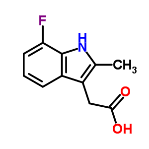 (7-Fluoro-2-methyl-1h-indol-3-yl)acetic acid Structure,383131-67-7Structure