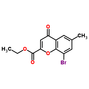 Ethyl 8-bromo-6-methyl-4-oxo-chromene-2-carboxylate Structure,38322-72-4Structure